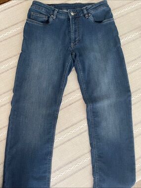 Peter Millar Men's Straight Jeans in Medium Blue